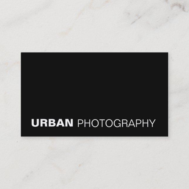 business cards > urban photography  [black] (Front)