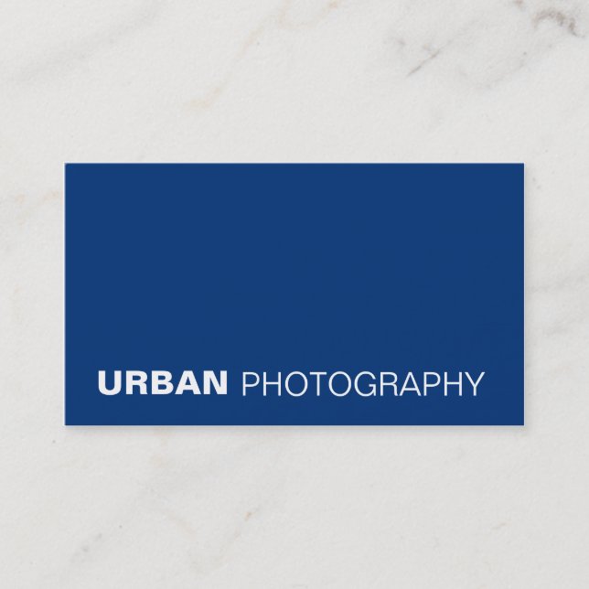 business cards > urban photography  [blue] (Front)