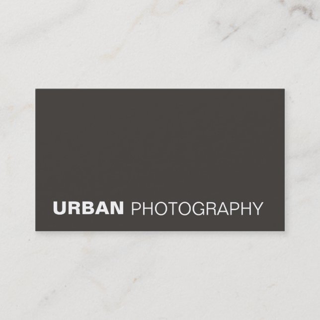 business cards > urban photography  [charcoal] (Front)