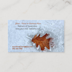 Business Cards with a touch of Nature