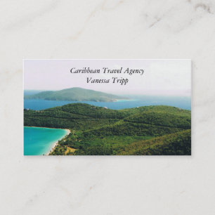 Business Cards with Caribbean Scene