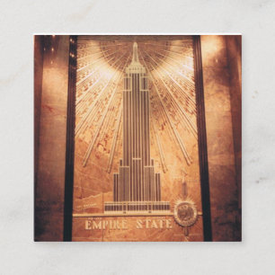 Business Cards with Empire State Design
