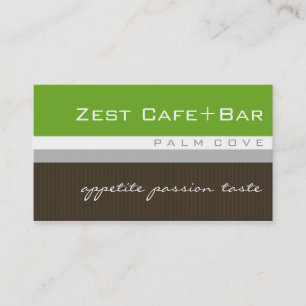 business cards > zest [lime+chocolate]