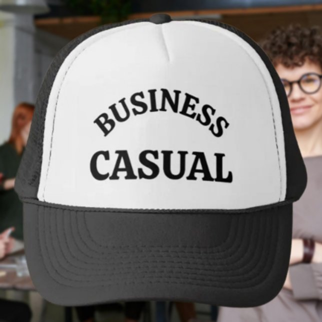 “Business Casual” – Funny Office Humour Trucker Ha Trucker Hat (Creator Uploaded)