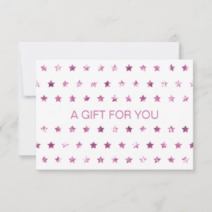 BUSINESS  CERTIFICATE Glitter Stars