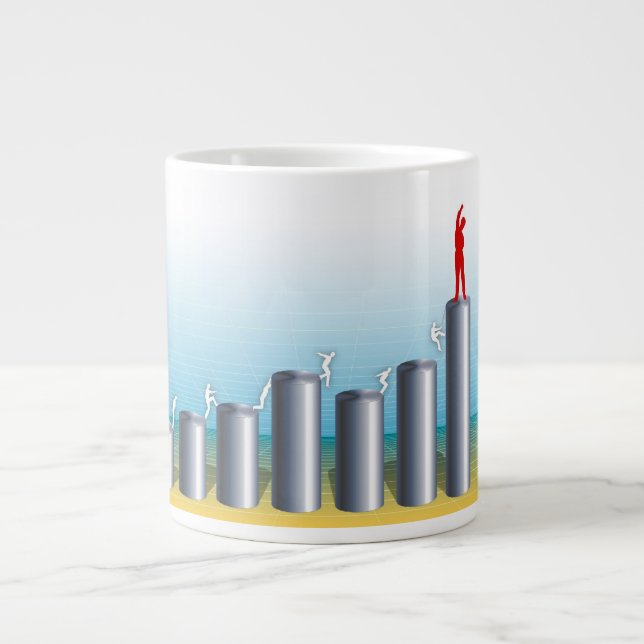 Business Chart Large Coffee Mug (Front)