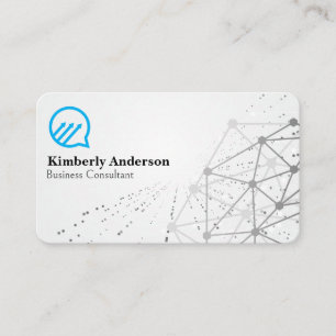 Business Chat Bubble   Networking Background Business Card