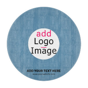 Business Chic Promo Customisable Dusty Blue Cutting Board