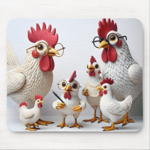 Business Chickens Mouse Mat