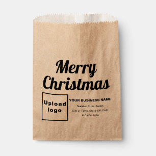 Business Christmas Brown Favour Bag