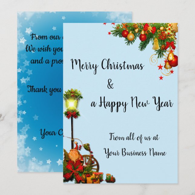 Business Christmas Card (Front/Back)