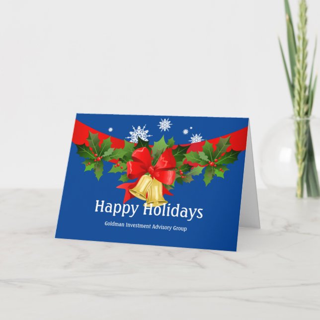 Business Christmas Holiday Company Template Logo (Front)