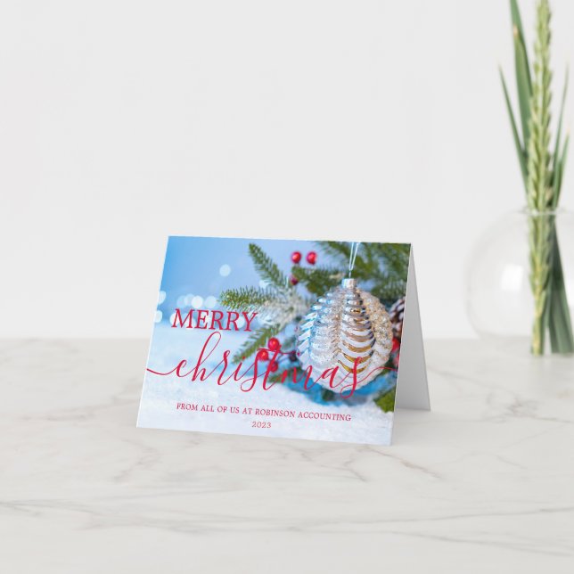 Business Christmas Modern Corporate Holiday Card (Front)