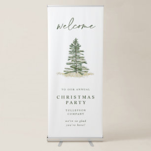 Business Christmas Party Welcome Sign Banner