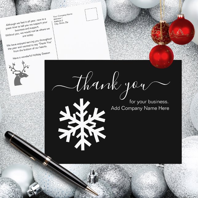 Business Christmas Thank You Messages Postcard (Business Christmas Thank You Messages Postcard)