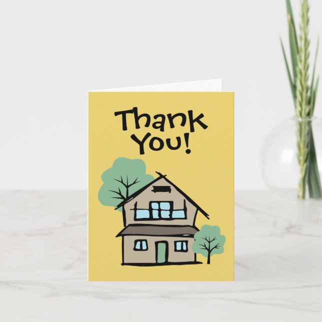 Business Client Appreciation House Thank You Card (Front)