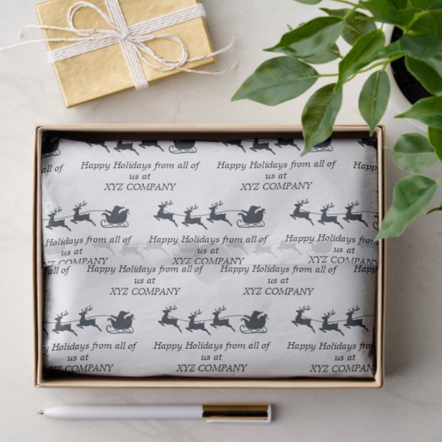 Business Client or Employee Christmas Gift Wrap  Tissue Paper (Gift)