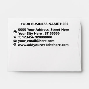 Business Company Address Office Personalised Envelope