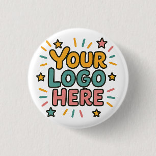 Business, Company, Advertising Your Logo Here 3 Cm Round Badge