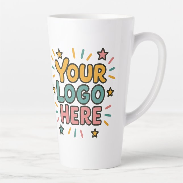 Business, Company, Advertising Your Logo Here Latte Mug (Right)