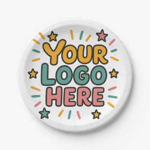 Business, Company, Advertising Your Logo Here Paper Plate
