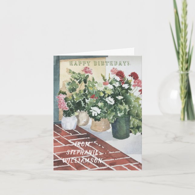 Business Company Birthday Card (Front)