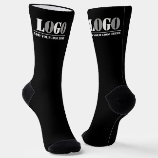 Business Company Black Create Your Own Picture   Socks
