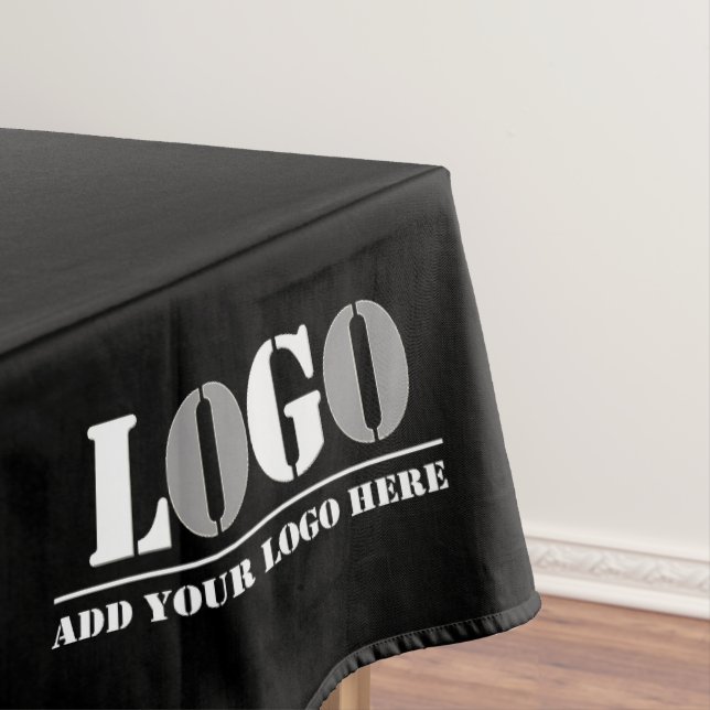 Business Company Black Create Your Own Picture   Tablecloth (In Situ)