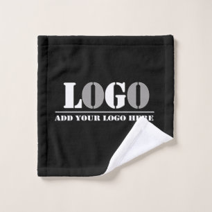Business Company Black Create Your Own Picture Wash Cloth