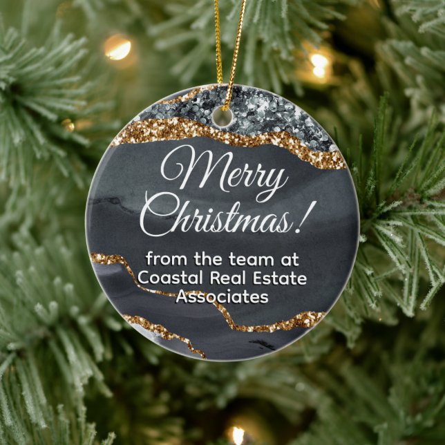 Business Company Corporate Gold Black Promotional Ceramic Tree Decoration (Tree)