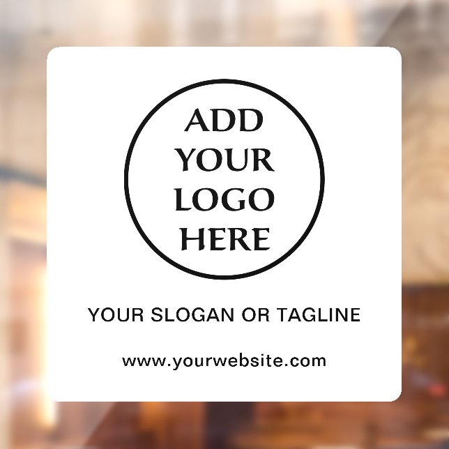 Business Company Corporate Professional Plain Logo Window Cling (Sheet 2)