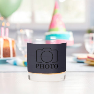 Business Company Create Your Own Custom Template Whiskey Glass