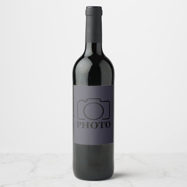 Business Company Create Your Own Custom Template Wine Label (Front)