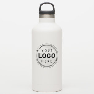 Business Company Logo Brand Water Bottle Clear
