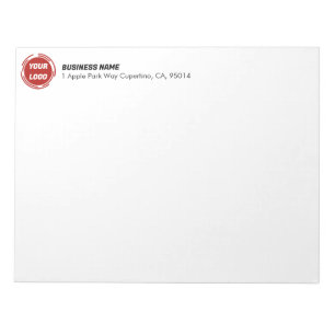 Business Company Logo CUSTOM 11" x 8.5" Notepad