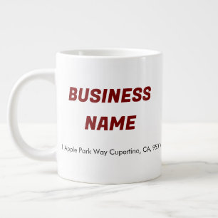 Business Company Logo Custom JUMBO Mugs