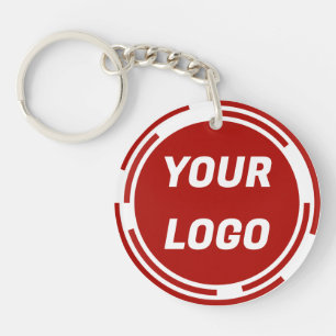 Business Company Logo CUSTOMIZABLE Key Ring