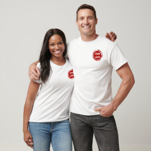 Business Company Logo CUSTOMIZABLE White T-Shirt