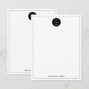 Business Company Logo Employee Double Sided Card