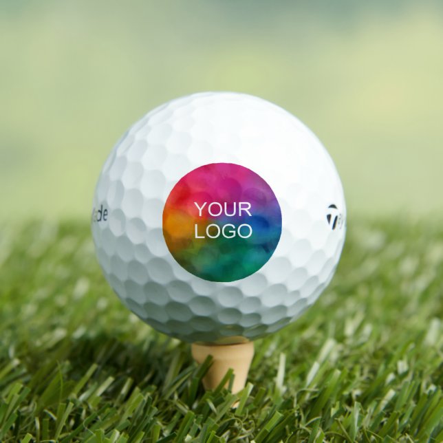 Business Company Logo Here Taylor Made TP5 3 Pack Golf Balls (Insitu Tee)