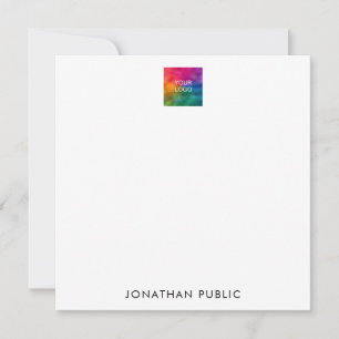 Business Company Logo Here Your Name Modern Card