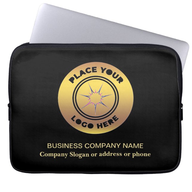  Business Company Logo Promotion Branding Custom Laptop Sleeve (Front)