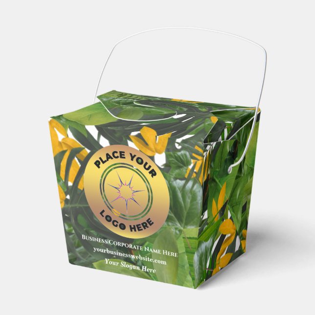 Business Company Logo Promotional Brand Custom   Favour Box (Front Side)