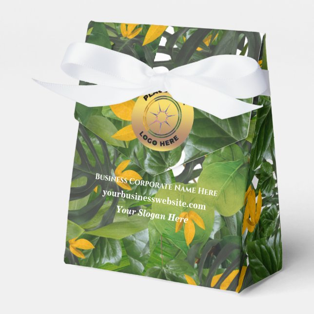 Business Company Logo Promotional Brand Custom  Favour Box (Front Side)