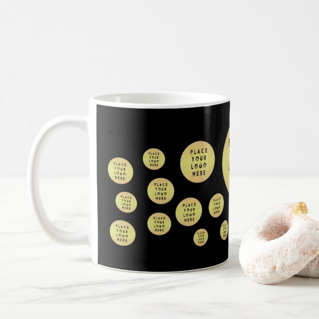  Business Company Logos Brand Promotional Custom Coffee Mug (With Donut)