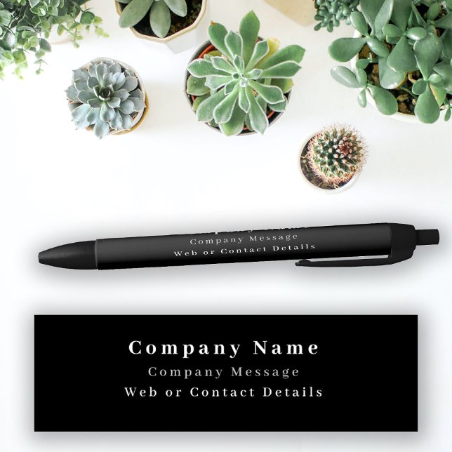Business Company Name & Text Black Ink Pen (Creator Uploaded)
