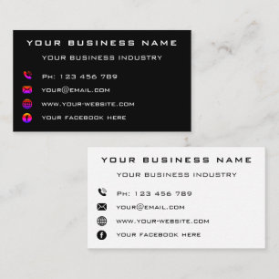 Business Company Personalised Professional Modern Card