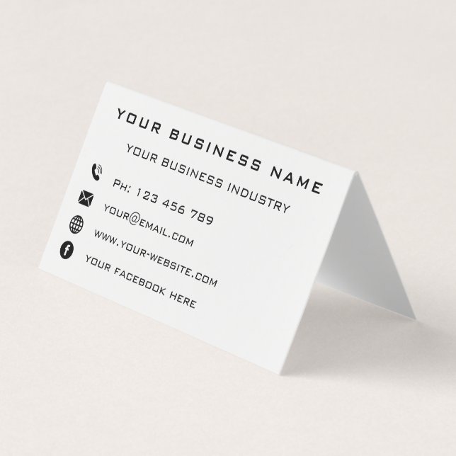 Business Company Promotional Personalised - Modern Business Card (Front)