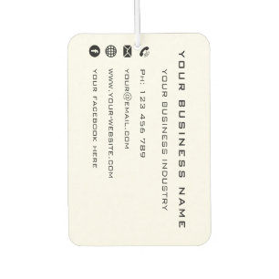 Business Company Promotional Personalised Special Car Air Freshener