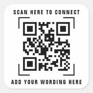 Business Company QR Code Scan Sticker